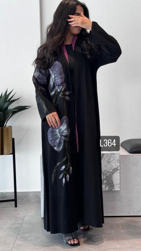 عباية كريب سبشل رسم يدوي قصة عادية ستريت