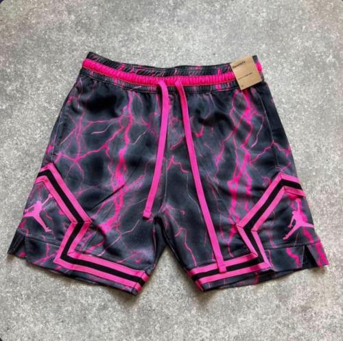 Pink and black Jordan shorts