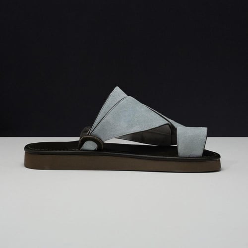 حذاء رجالي جلد طبيعي شامواة.