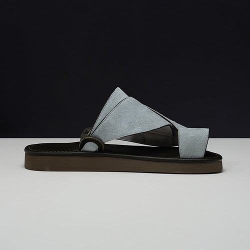 حذاء رجالي جلد طبيعي شامواة