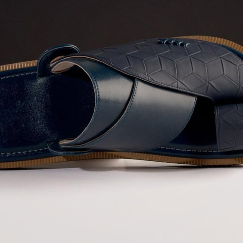 حذاء شرقي رجالي فخم لون كحلي MA209