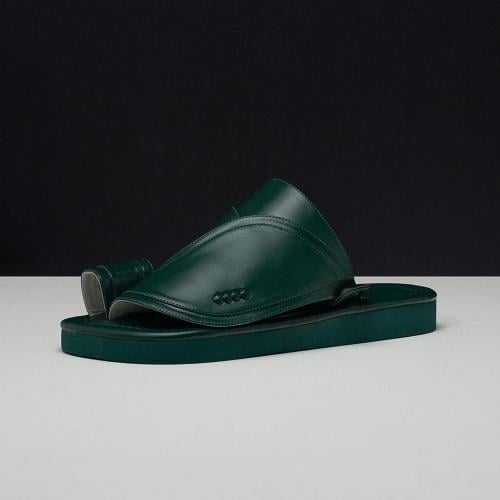 حذاء شرقي كلاسيكي لون أخضر