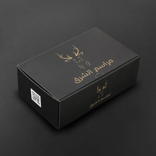 حذاء رجالي شرقي لون أبيض وعنابي