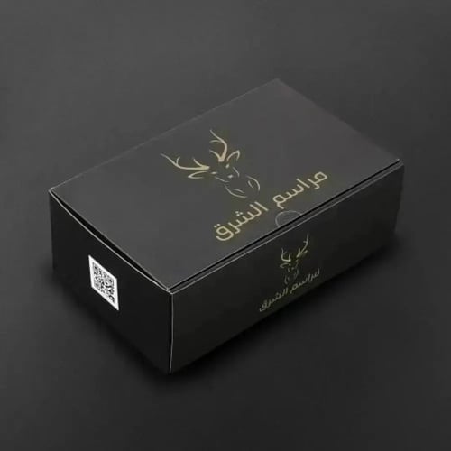 حذاء شرقي جلد طبيعي مخمل لون كحليMS468