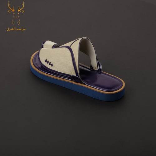 حذاء مراسم الشرق جلد شموه لون رمادي MA402