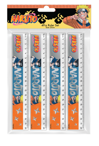 Naruto ruler 20 cm (4 pieces in OPP bag) – measuri...