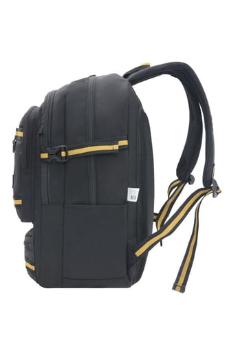 بوز شنطة ظهر19"مع مقلمية اسود بخط اصفر