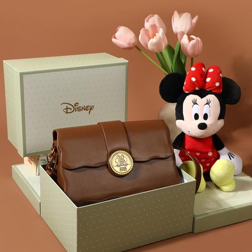 دزني شنطة كتف ميني ماوس نسائية بني فاتح