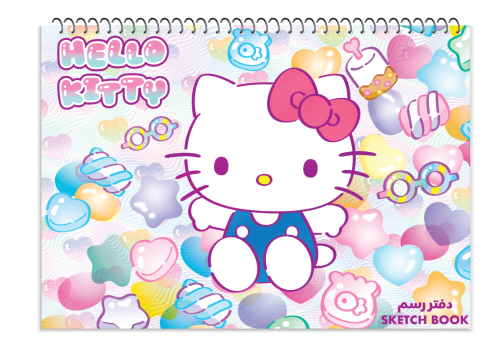 Spiral drawing notebook with Hello Kitty design –...