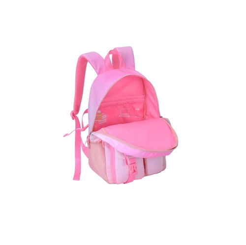 بوزشنطةظهر17"احمر وبرتقالي ومقلمية