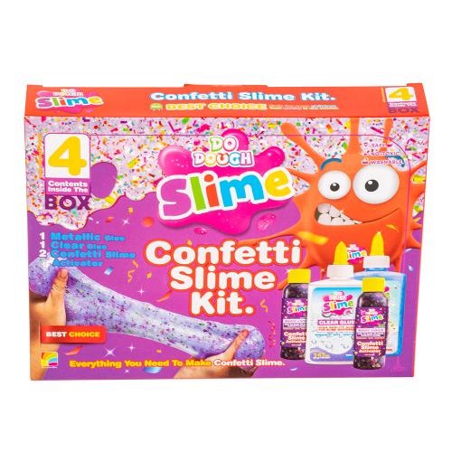 مجموعة سلايم غراء شفاف ومعدني مع منشط قصاصات الورق...