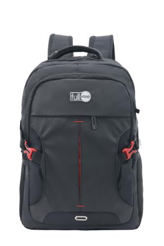 فل ستوب شنطة ظهر19"مع مقلميةاسود وجلد