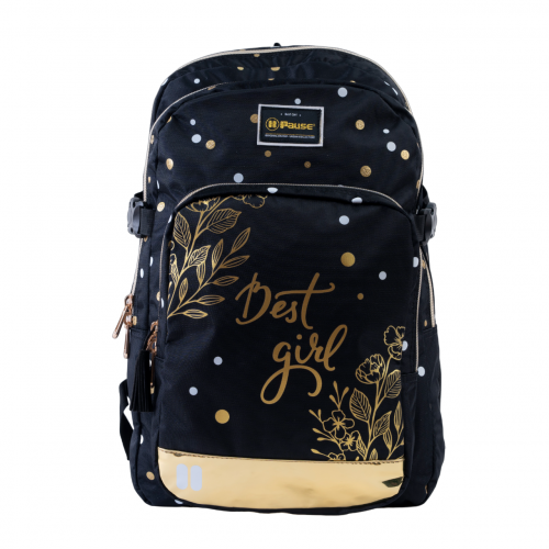 بوز شنطة ظهر أنيقة للطلاب مقاس 17.5 بوصة ، جيبين ر...