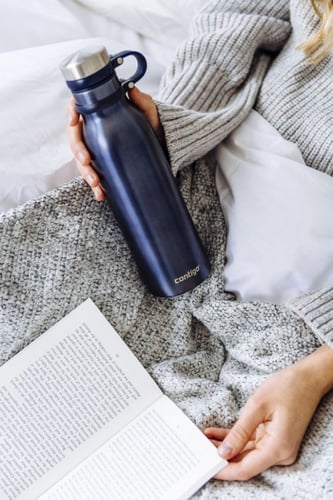 كونتيجو زمزمية ستانلس 590مل توتي