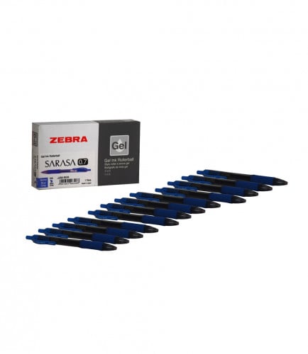 زيبرا- ساراسا 0.7 باكيت أقلام جيل لون أزرق رمادي -...
