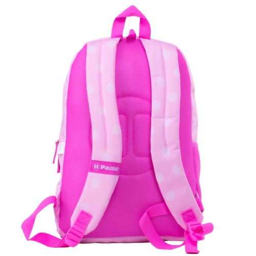 بوز شنطة ظهر بطبعات ورود للطلاب مقاس 17 بوصة ، جيب...