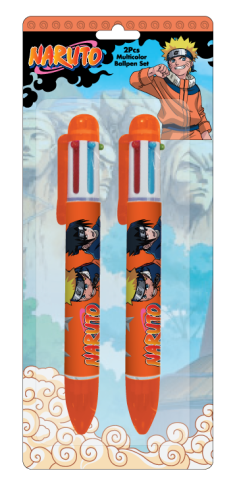 Set of multiple Naruto pens – 2 pieces with clip i...