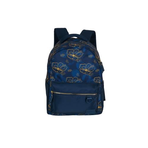 بوز شنطة ظهر17"مع مقلميةفراشات ازرق