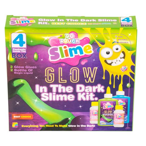 مجموعة سلايم غراء الإضاءه بالظلام مع منشط