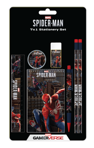 Spider-Man stationery toolset 7 pieces – a bold se...