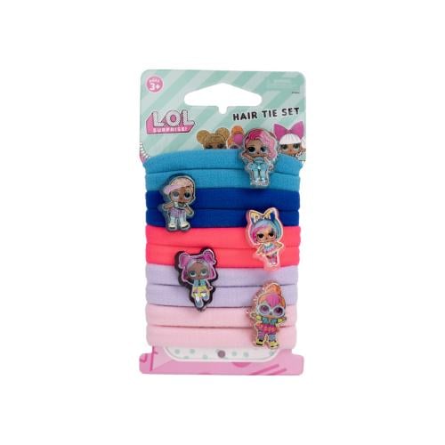 لول رينبو ماكس مجموعة أربطة شعر – 10 قطع،