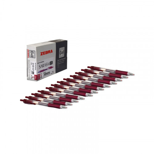 زيبرا- ساراسا 0.5 باكيت أقلام جيل لون أحمر غامق -...