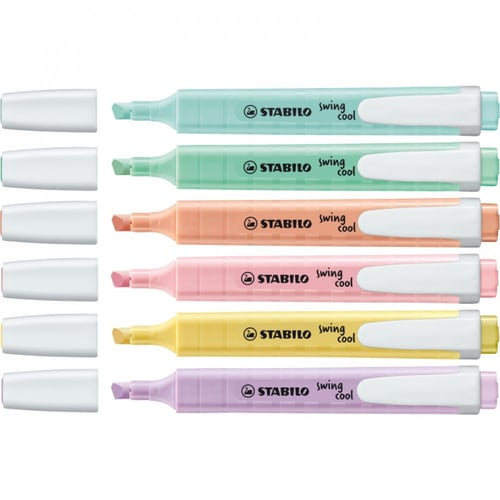 ستابيلو- مظهرات سوينج كوول باستيل- 6 ألوان