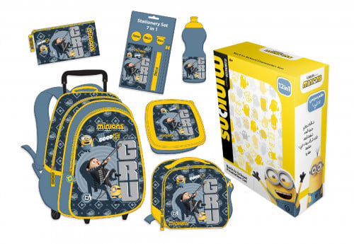 مينيونز طقم شنطة ترولي 12 في 1 (18 بوصة) ، مجموعة...