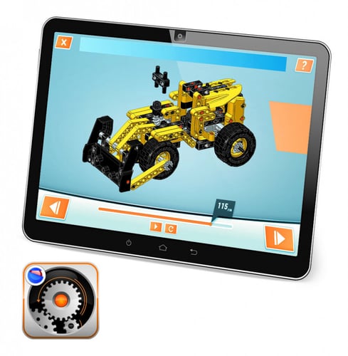 كلمنتوني لعبة بناء بلدوزر