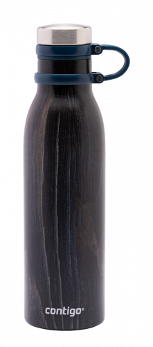 كونتيجو زمزمية ستانلس590مل خشبي موف