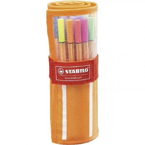 ستابيلو فاينلاينر بوينت 88 - رولر طقم 30 لون