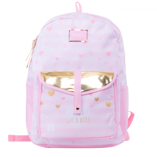 بوز شنطة ظهر للطلاب مقاس 17 بوصة ، جيب رئيسي وجيب...