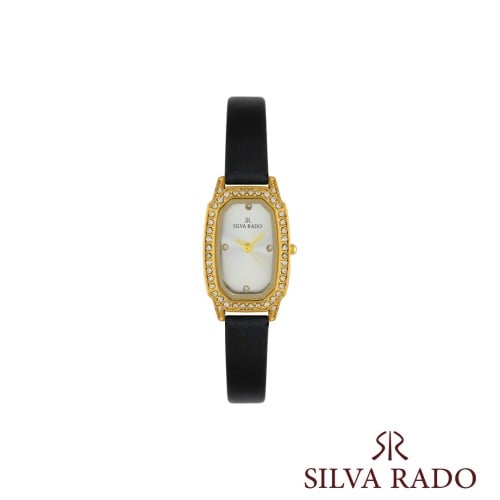 ساعة silva rado جلد إيطار كرستال