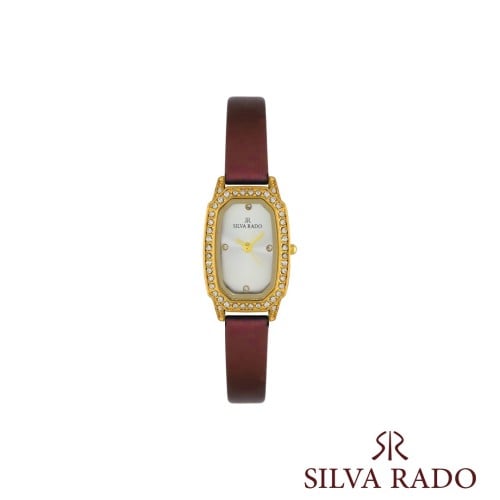 ساعة silva rado جلد إيطار كرستال