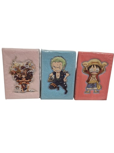 دفتر تجليد فرو شخصيات الانمي قطعة واحدة