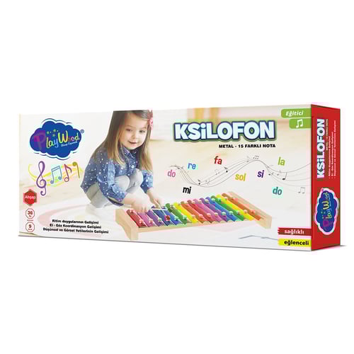 لعبة إكسيليفون معدني ب 15 نوتة