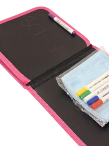 دفتر رسم مع اقلام قابلة للمسح