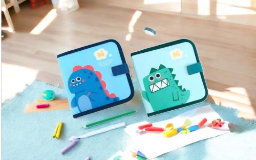 دفتر رسم مع اقلام قابلة للمسح