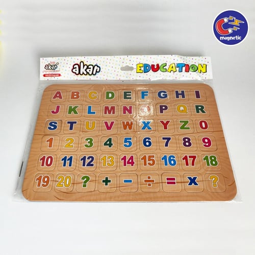 أحرف وأرقام مغناطيسية صغيرة 54 قطعة