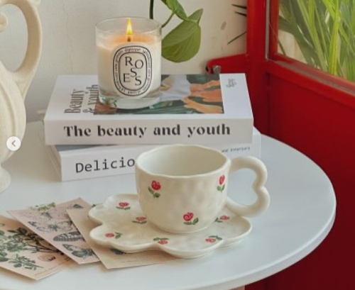 كوب ورد الجوري استايل انجليزي