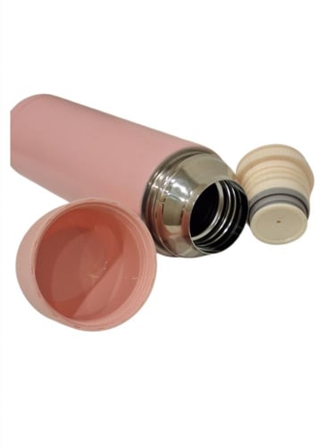 مطارة من الستانلس ستيل وردي 500مل