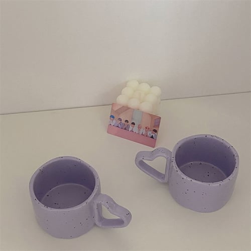 كوب عصري بمقبض قلب