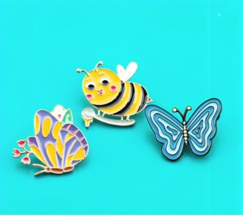 بروش فراشات ونحلة 3قطع