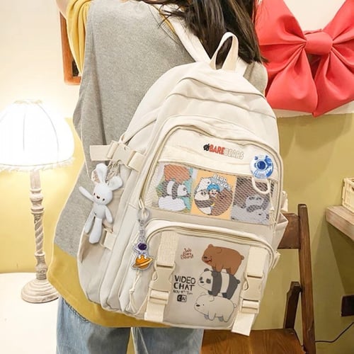 حقيبة ظهر مدرسية الدببة الثلاثة