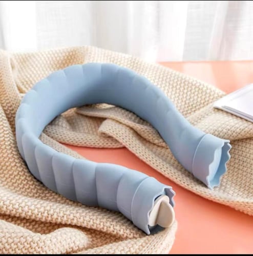 قربة الماء الساخن للرقبة مع غطاء واقي قابل للغسل