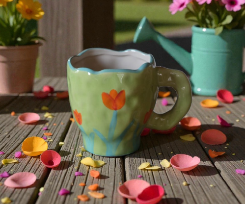 كوب أزهار التوليب