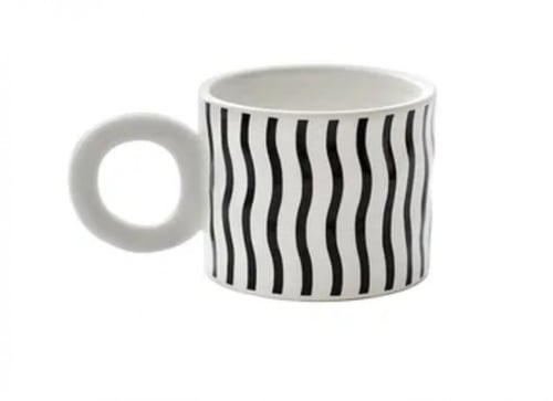 كوب سيراميك بمقبض دائري 300مل