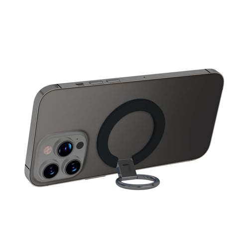 هلمت مسكة جوال ماج سيف مع ستاند - اسود