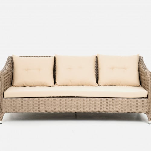 طقم جلسة حديقة مقاوم للحرارة والشمس 5 قطع 7 مقاعد...