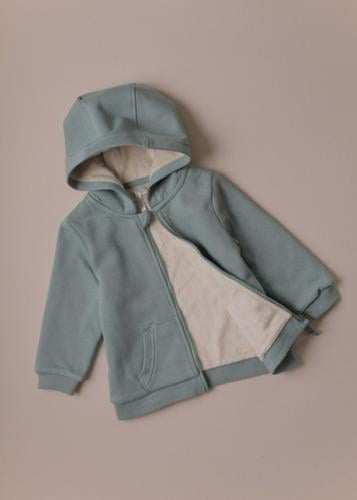 هودي قطن مبطن بفرو مخمل